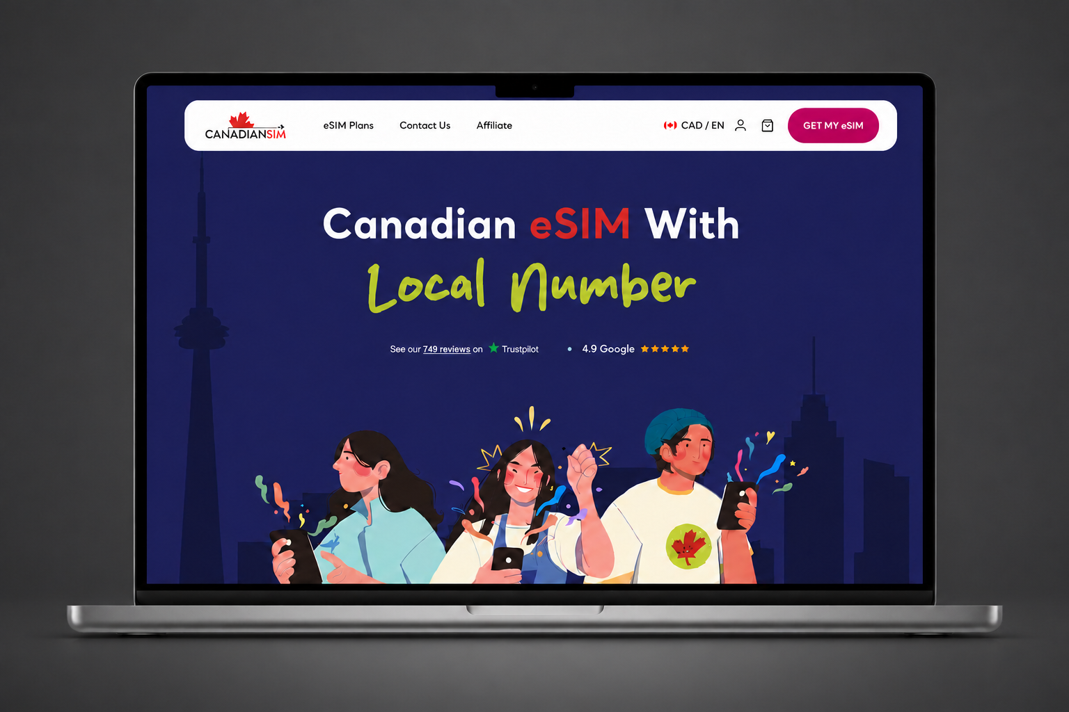 CanadianSIM Web Redesign